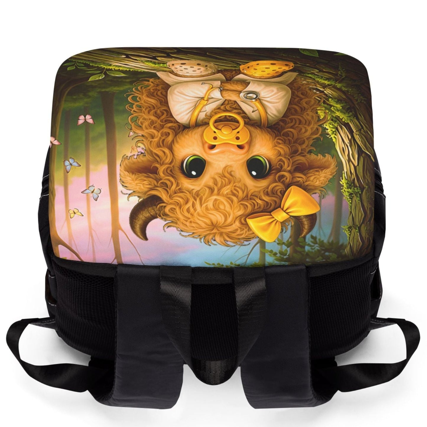 Forest Baby Calf Backpack — Cute Woodland Baby Doc Pacifier Design Shoulder Bag