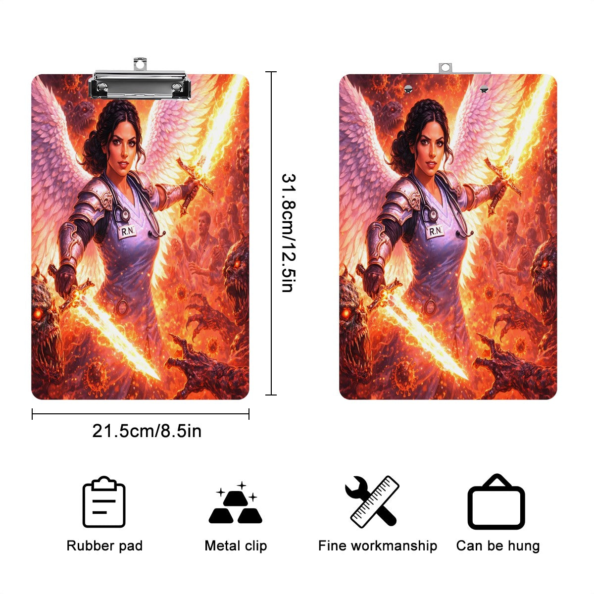 Celestial Warrior-RN Acrylic Clipboard