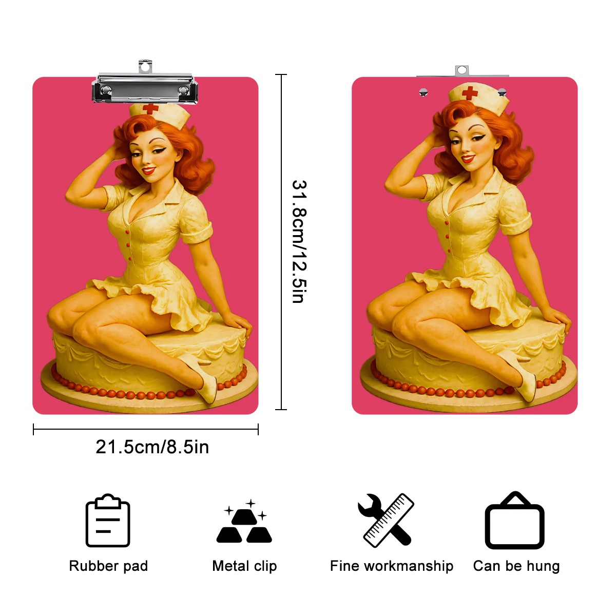 Acrylic Nurse Cake Clipboard