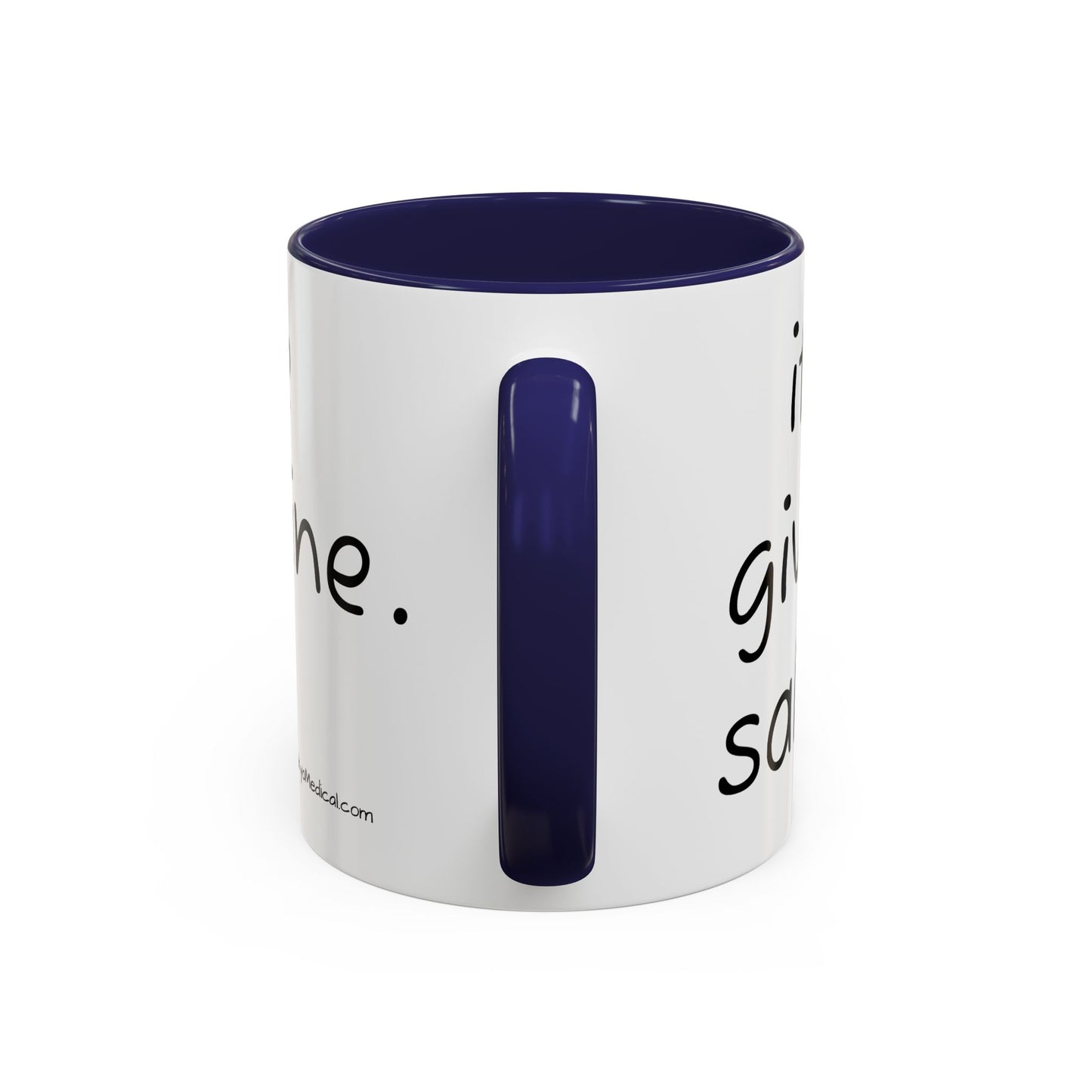Nurse Sloth Coffee Mug — "it's giving Salty... Like Saline" Accent Mug