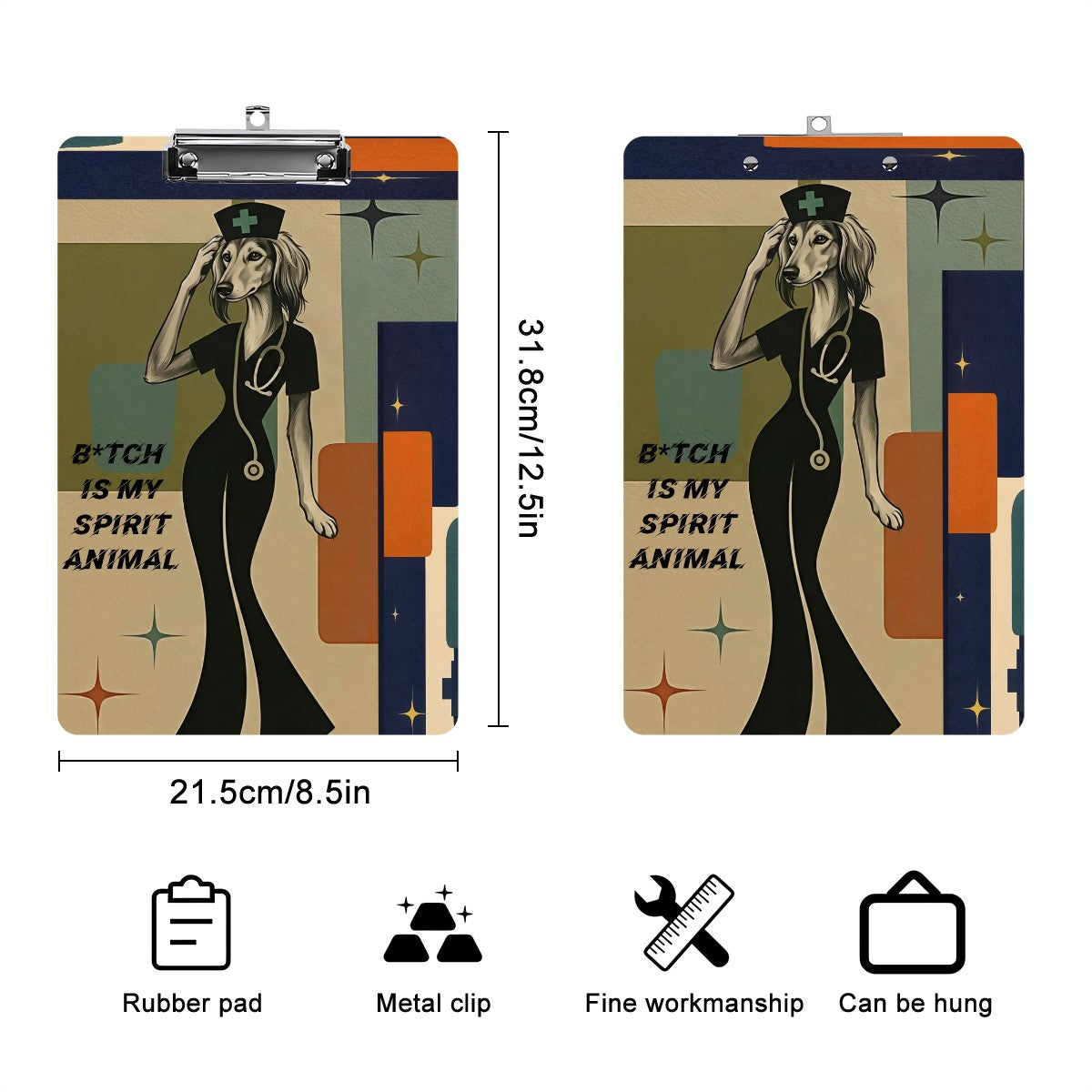 Spirit animal-Acrylic Clipboard