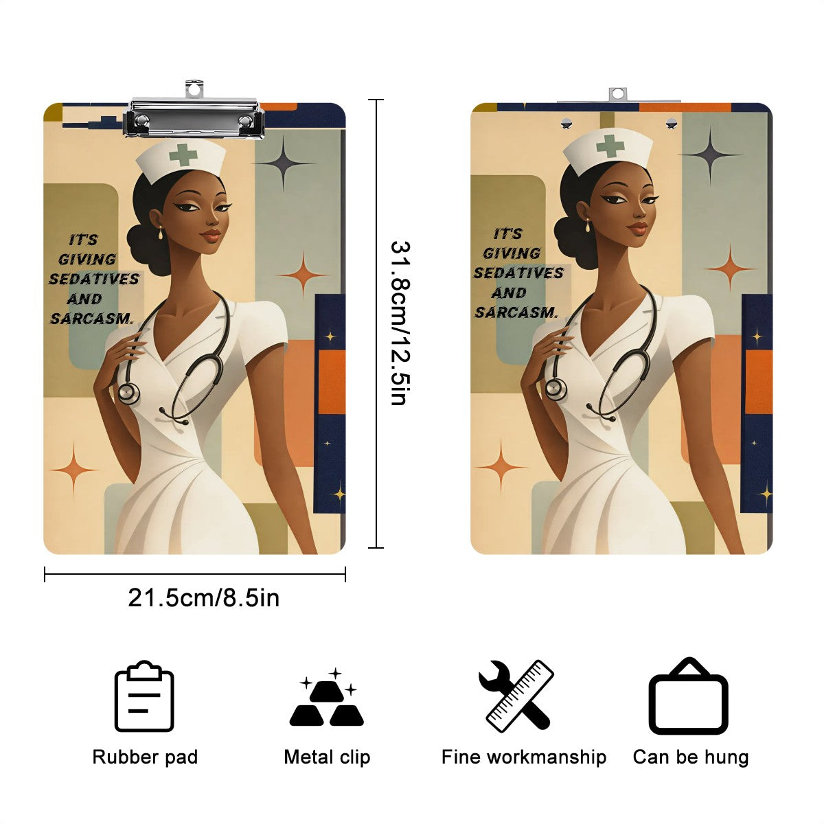 Sedatives and Sarcasm-Acrylic Clipboard