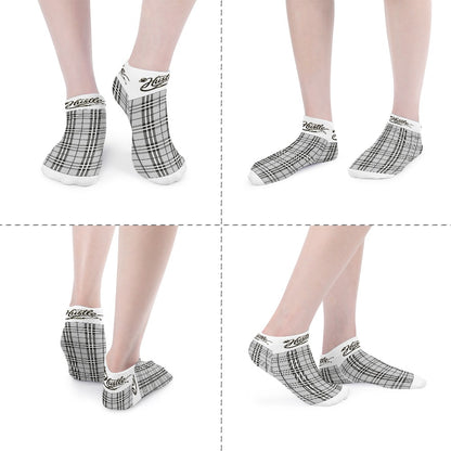 - Hustle Plaid Luxe Socks — BluTokyo Edition(5 Pairs Of The Same Picture)