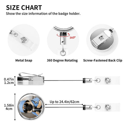 PUG Heavy Duty Metal Badge Reel