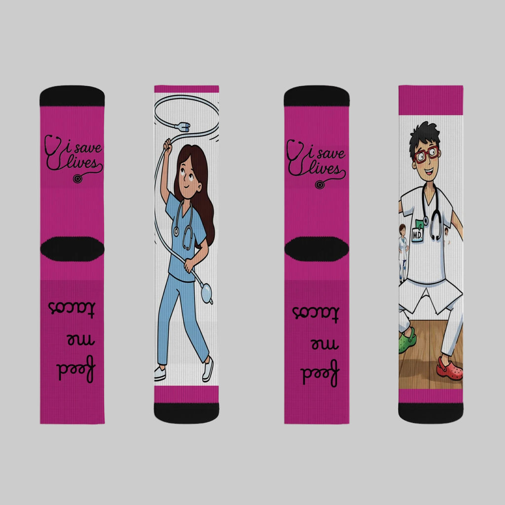 Healthcare Professional Socks — Adorable Sublimation Design
