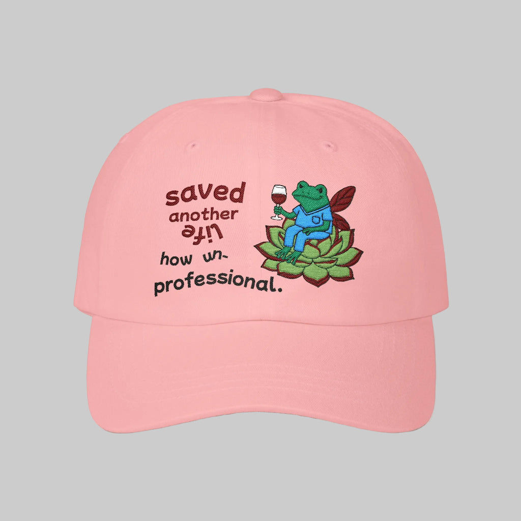 Nurse Frog Cap — "Not Professional" Funny Nurse Hat