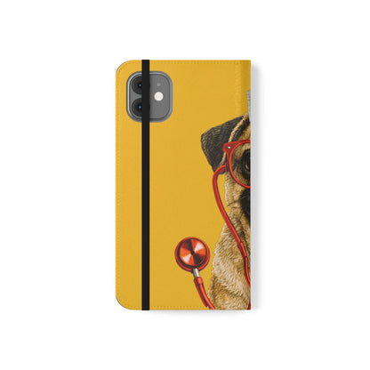 Pug Nurse Flip Phone Case – Cute Medical Phone Cover