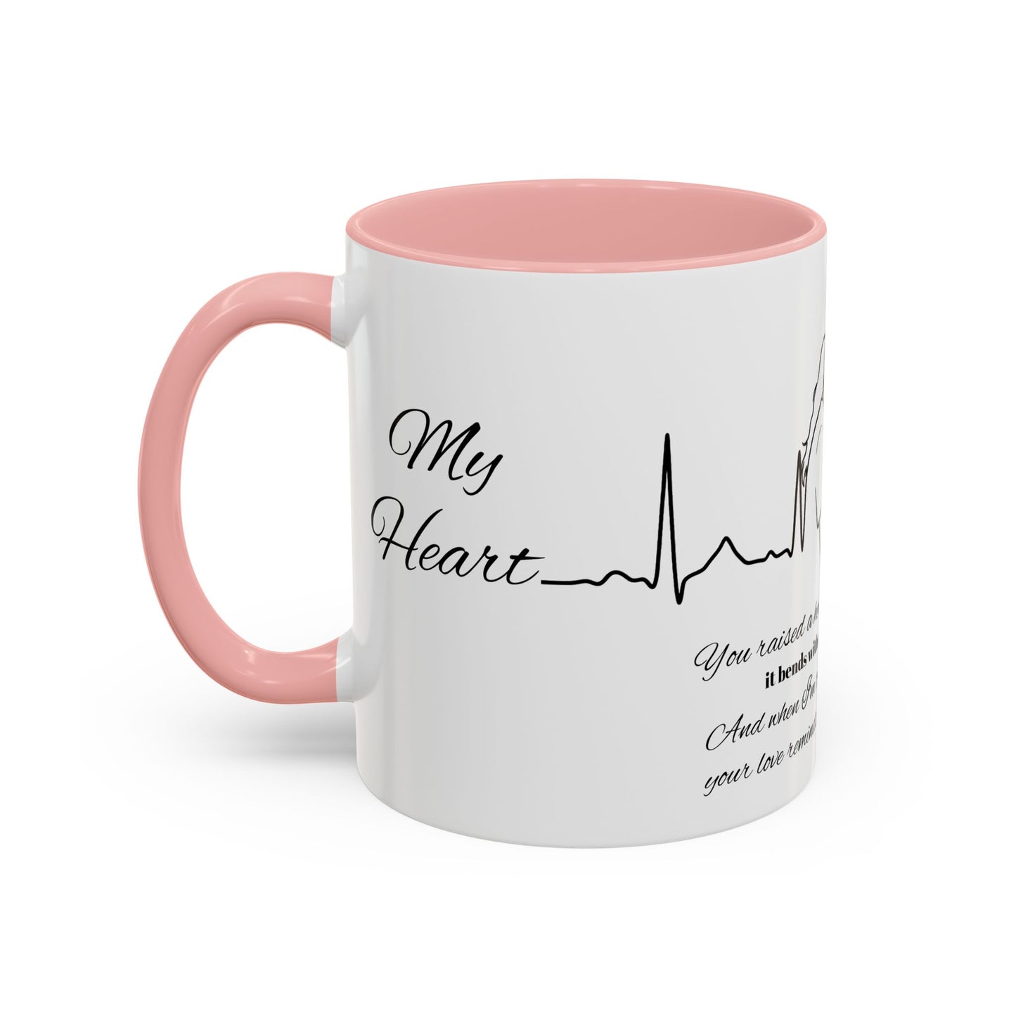 Mothers Day Mug Accent Coffee Mug (11, 15oz) The Heart Behind My Scrubs
