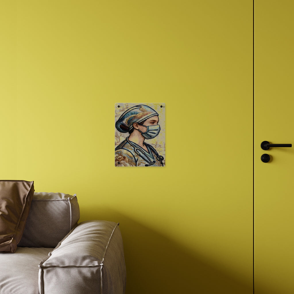 Guardian in Stitches – Acrylic Tribute to healthcare Heroes