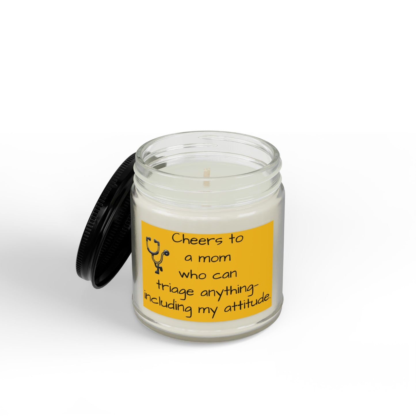 Nurse Mom Soy Candle — "Cheers to a Mom Who Can Triage Anything" (4 & 9 oz)