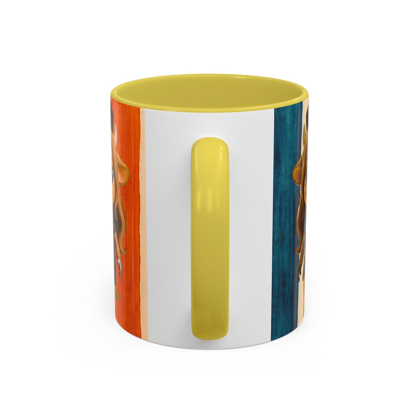 Cute Nurse Calf Coffee Mug – Colorful Striped 11oz/15oz Gift for Nurses & Vet Techs