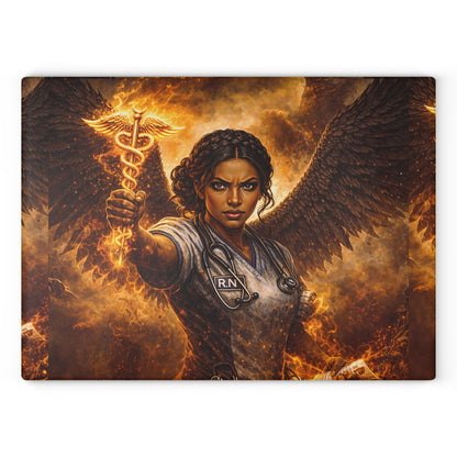 RN Ascension: Feathers — Fiery RN Guardian Cutting board