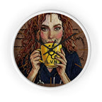 Wall Clock — Artisan Portrait Nurse  (L.V.N.) Decorative Home Clock