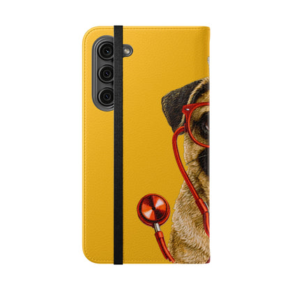 Pug Nurse Flip Phone Case – Cute Medical Phone Cover