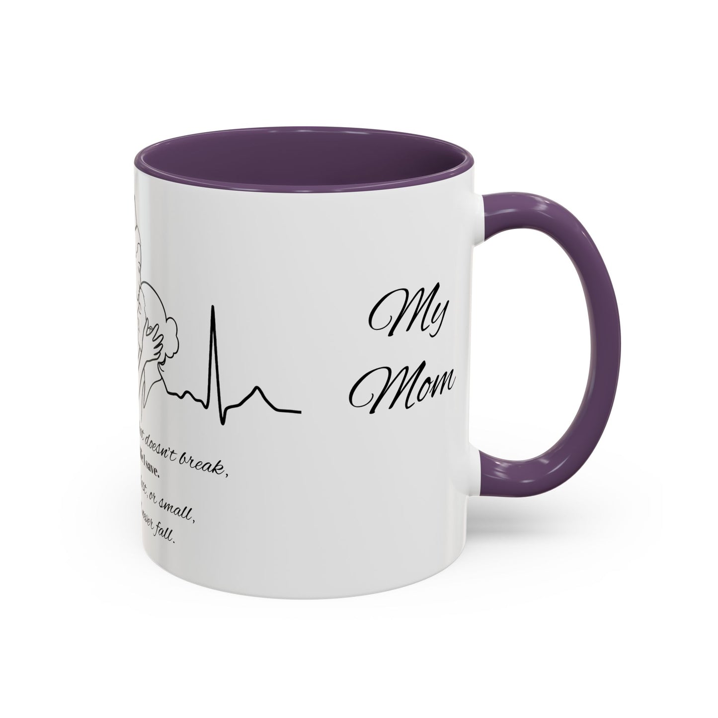 Mothers Day Mug Accent Coffee Mug (11, 15oz) The Heart Behind My Scrubs