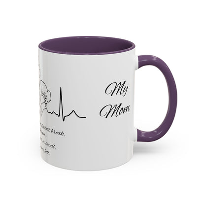 Mothers Day Mug Accent Coffee Mug (11, 15oz) The Heart Behind My Scrubs