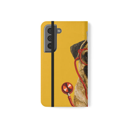 Pug Nurse Flip Phone Case – Cute Medical Phone Cover