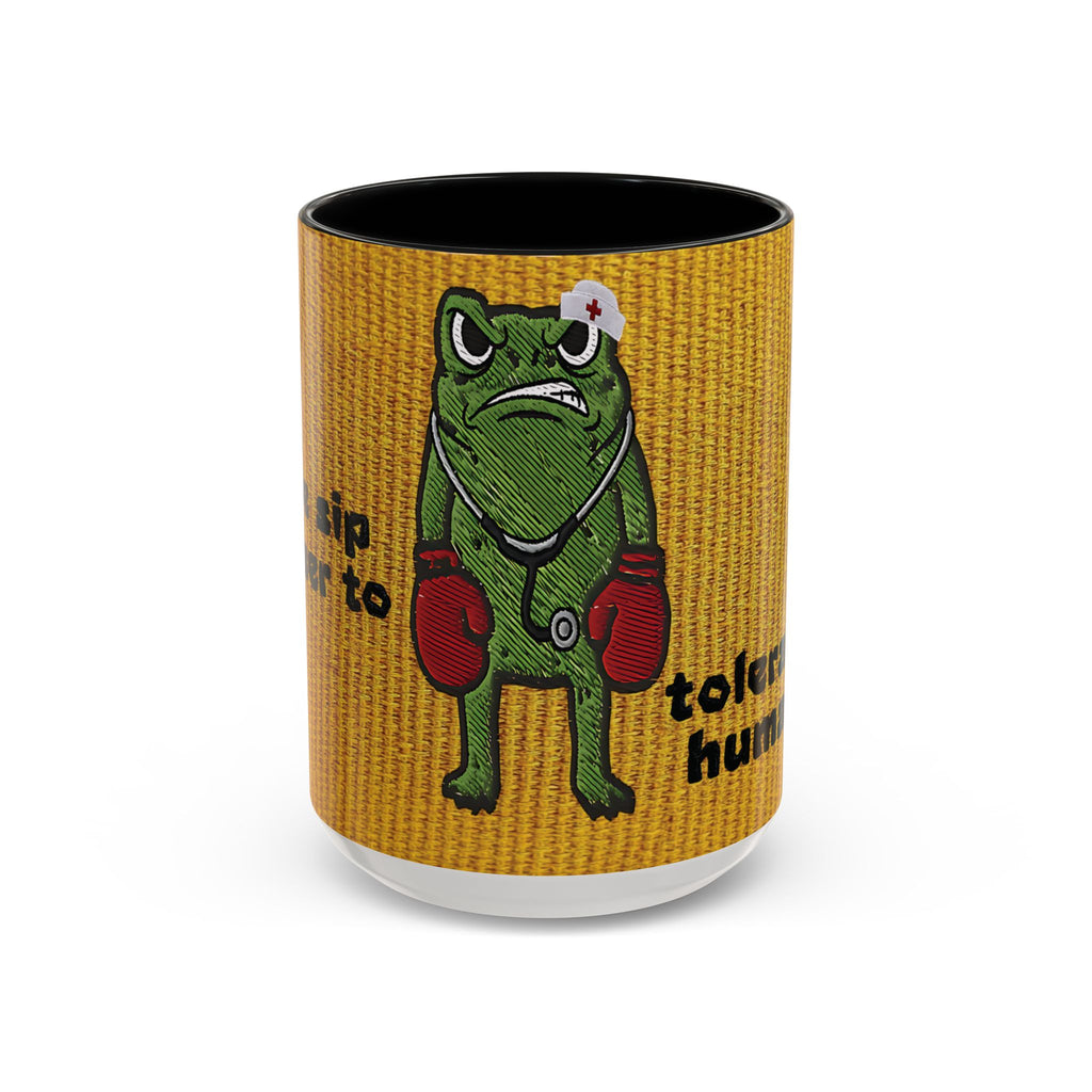 Boxing  Nurse Frog Coffee Mug (11, 15oz)