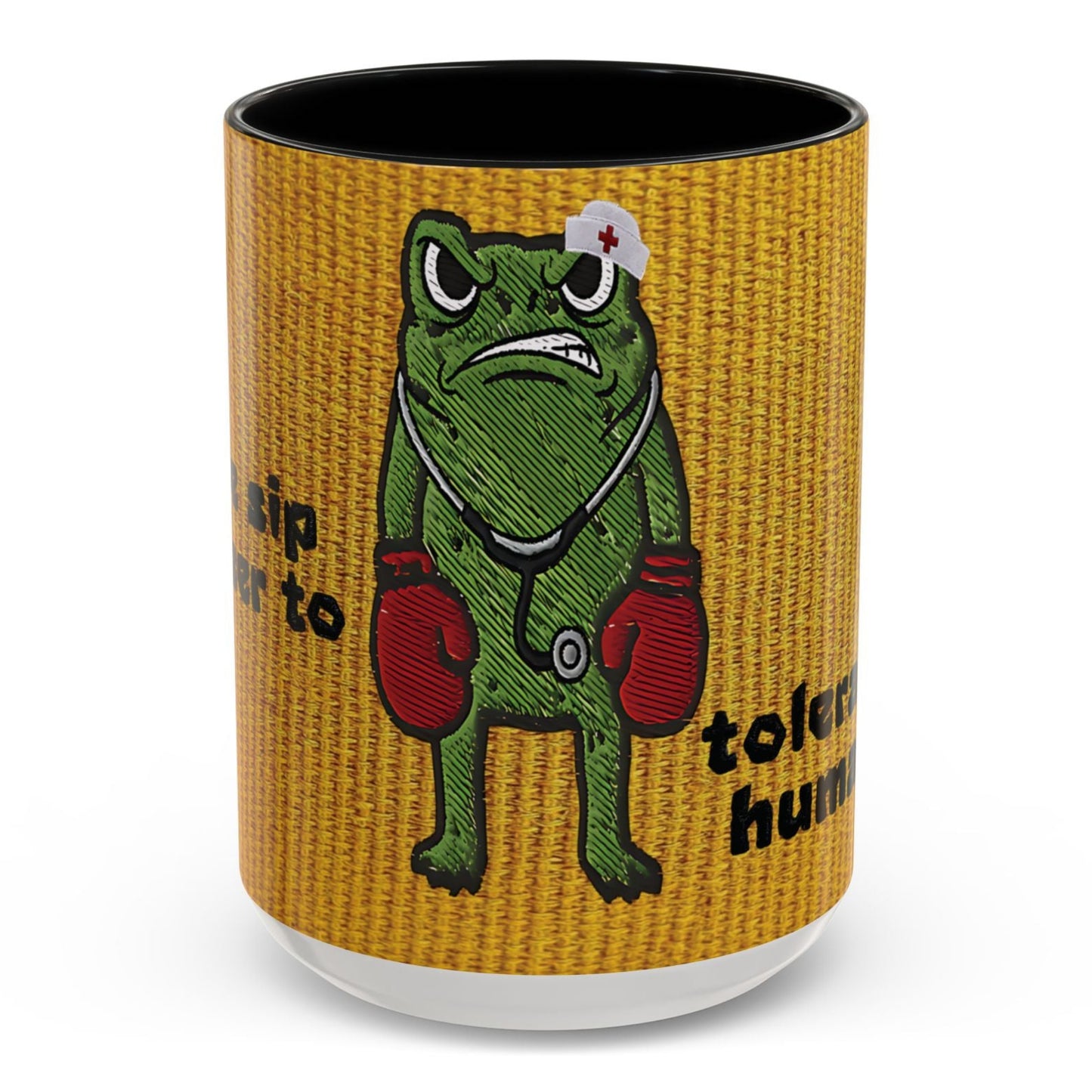 Boxing  Nurse Frog Coffee Mug (11, 15oz)