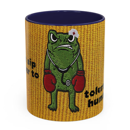 Boxing  Nurse Frog Coffee Mug (11, 15oz)