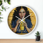 Nurse LVN Coffee Wall Clock — Cute Healthcare Worker Gift