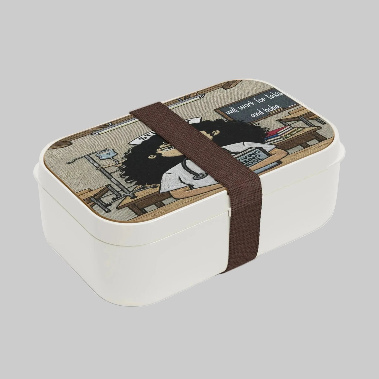Will Work for Takis & Boba” Student Nurse Bento Box