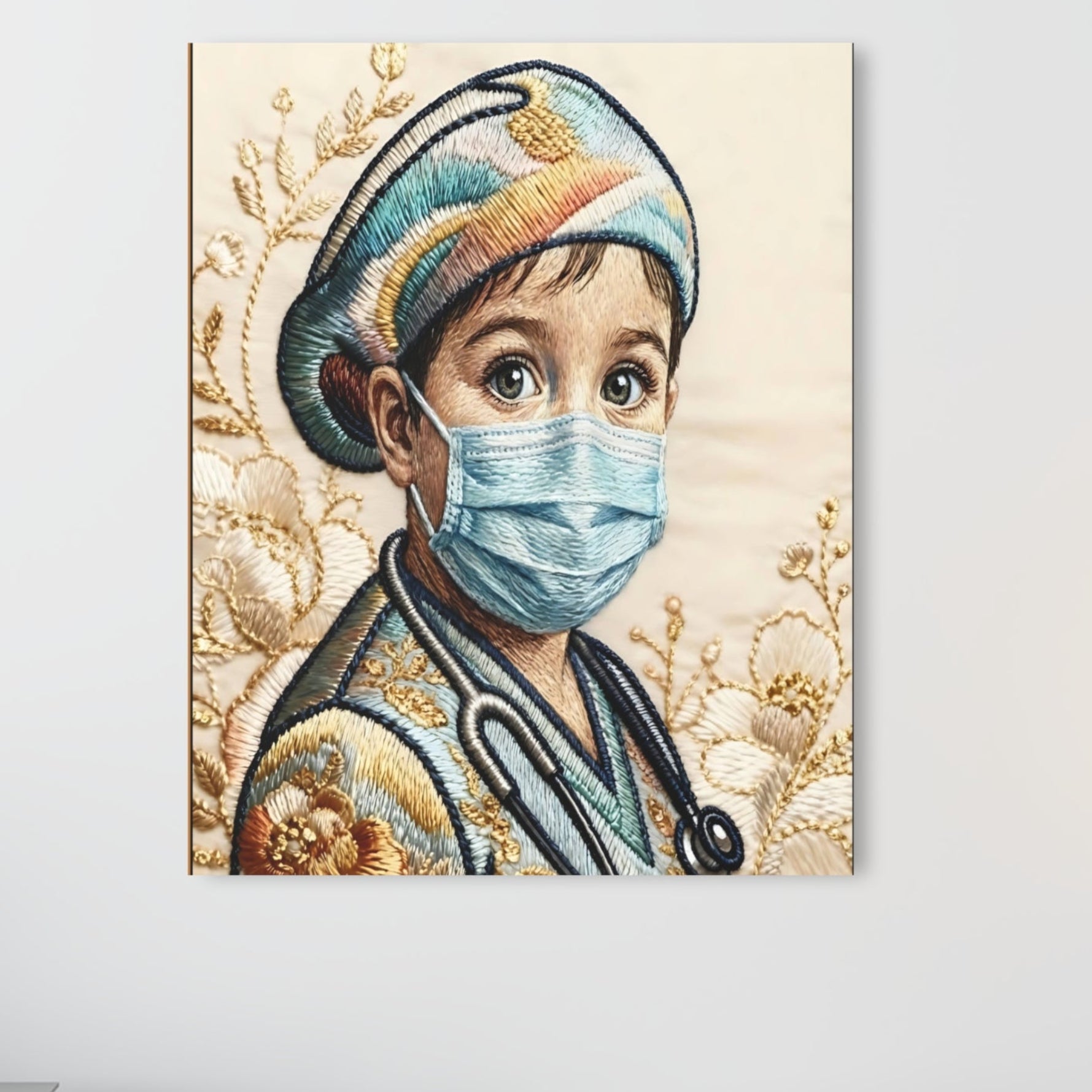 In my daddy's shoes Acrylic Print — Future Medical Hero Wall Art (French Cleat Hanging)