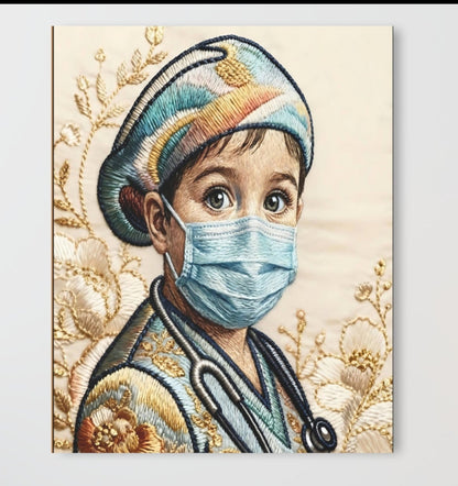 Future healer Acrylic Print — Future Medical Hero Wall Art (French Cleat Hanging)