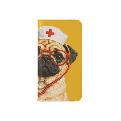 Pug Nurse Flip Phone Case – Cute Medical Phone Cover