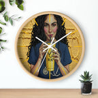 Wall Clock —RN Nurse Drinking  Illustration | Gift for Nurses