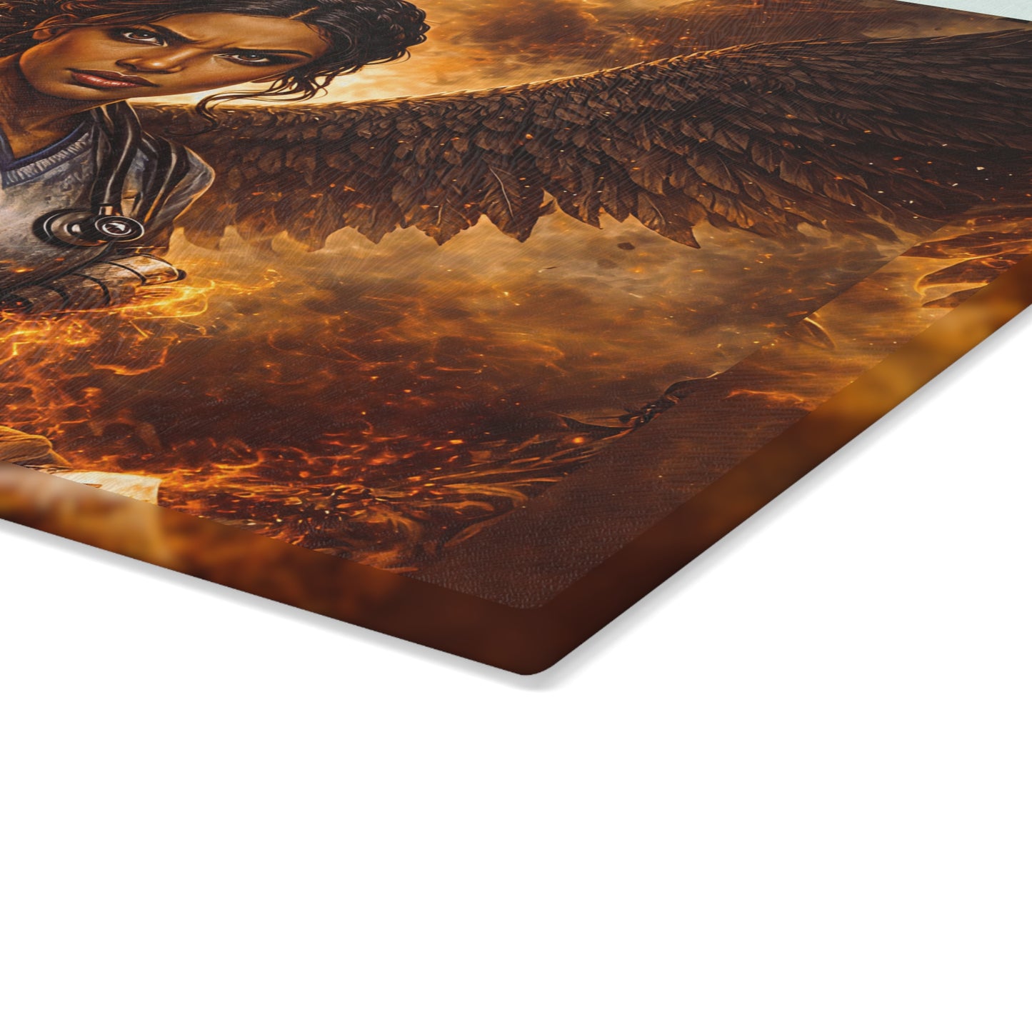 RN Ascension: Feathers — Fiery RN Guardian Cutting board