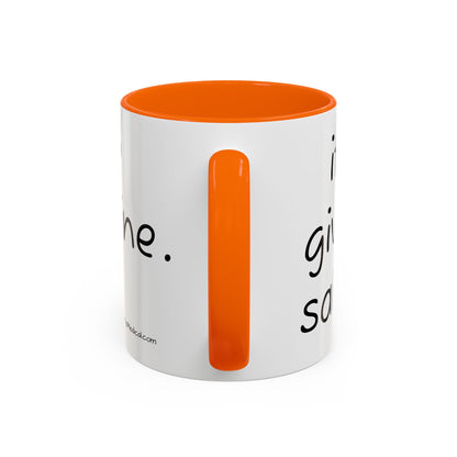 Nurse Sloth Coffee Mug — "it's giving Salty... Like Saline" Accent Mug