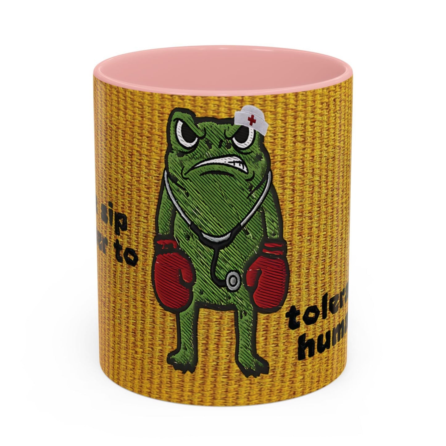 Boxing  Nurse Frog Coffee Mug (11, 15oz)
