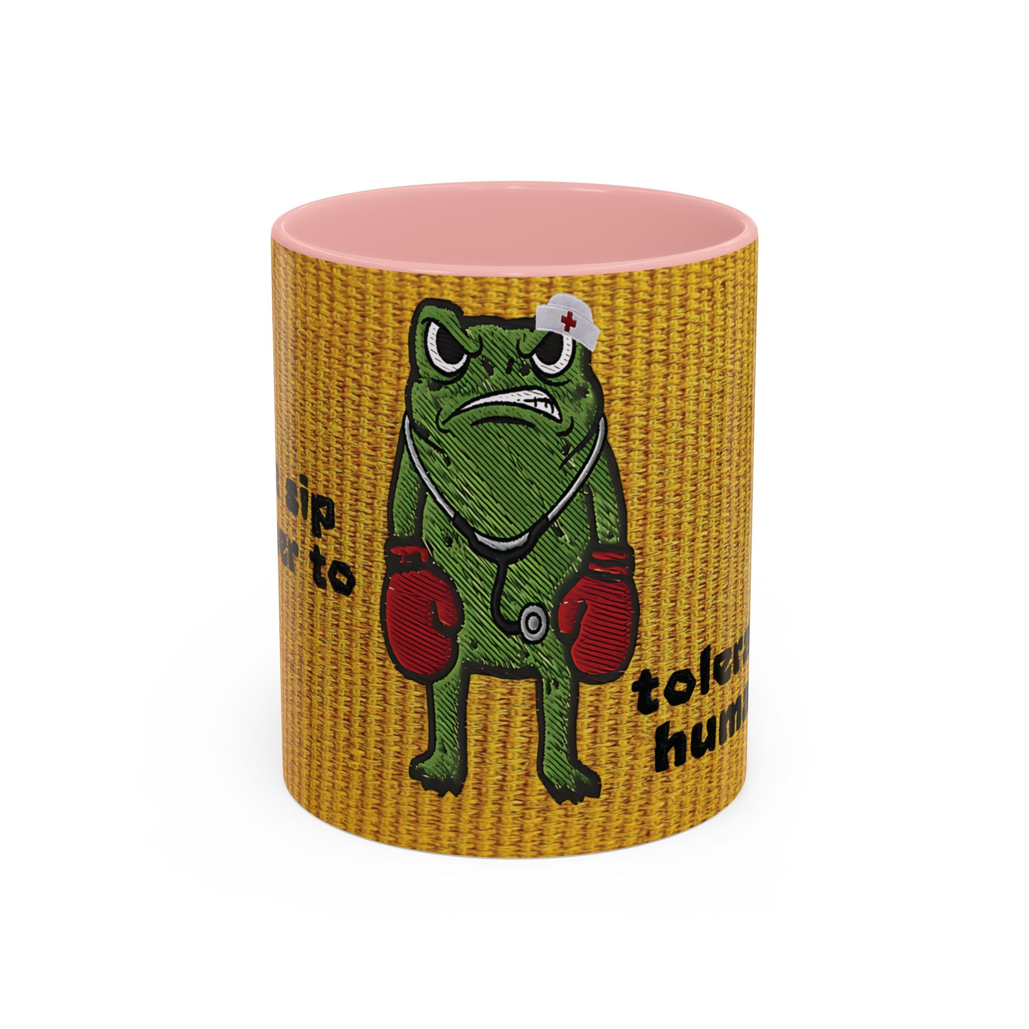 Boxing  Nurse Frog Coffee Mug (11, 15oz)