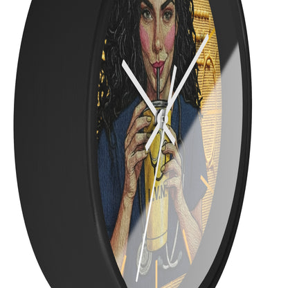 Nurse LVN Coffee Wall Clock — Cute Healthcare Worker Gift