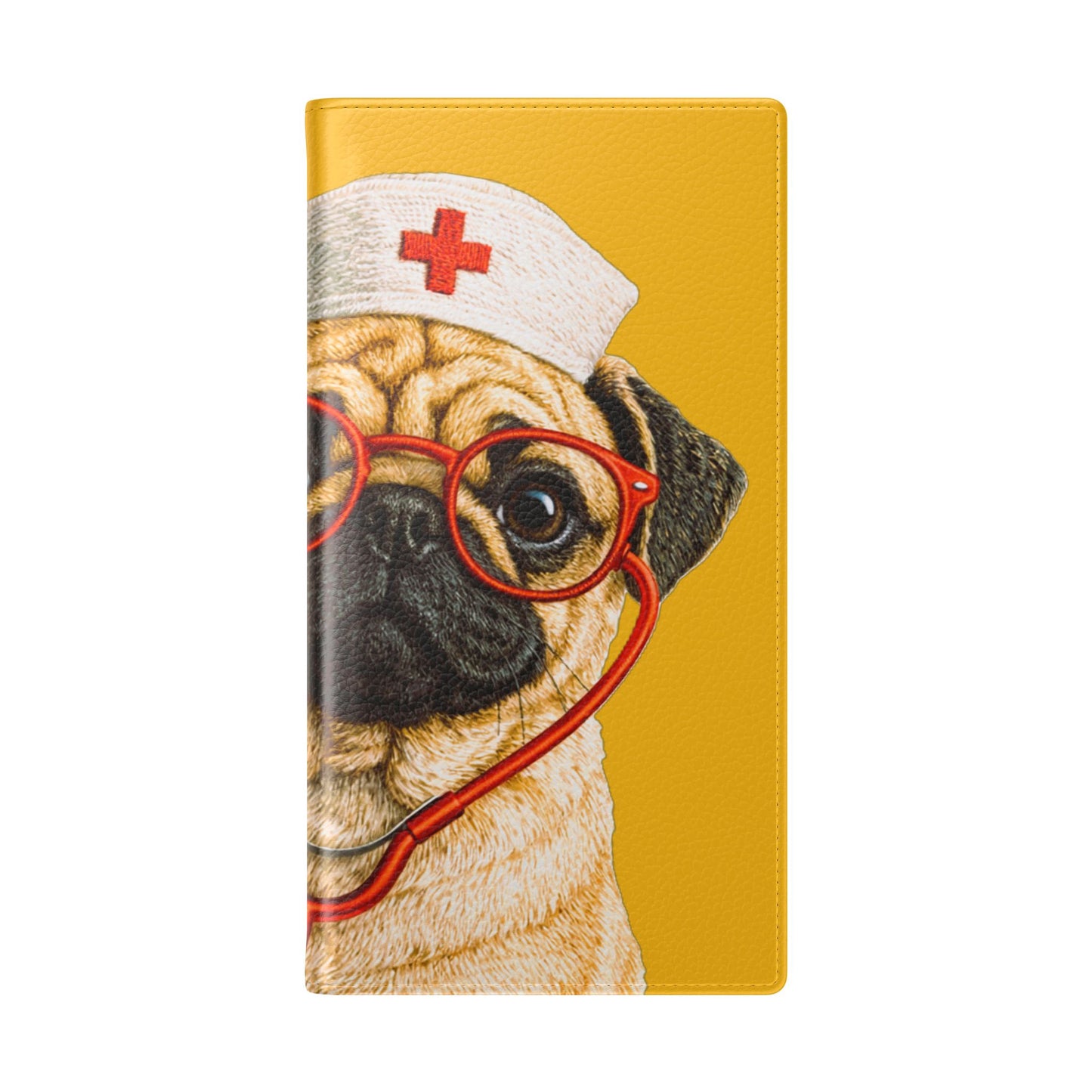 Pug Nurse Flip Phone Case – Cute Medical Phone Cover