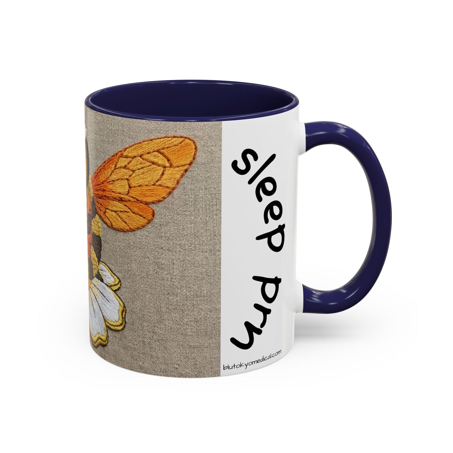 Bee Nurse Coffee Mug — Cute ‘Sleep Phy’ Floral Accent Mug (11/15oz)