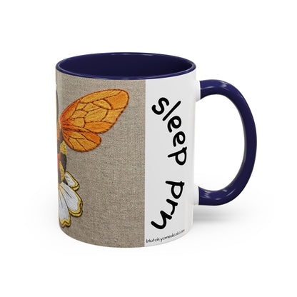 Bee Nurse Coffee Mug — Cute ‘Sleep Phy’ Floral Accent Mug (11/15oz)