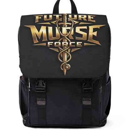 Male Nurse Appreciation Shoulder Backpack — "Future Murse Force" Design