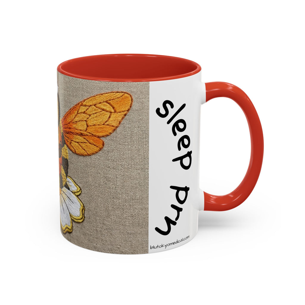 Bee Nurse Coffee Mug — Cute ‘Sleep Phy’ Floral Accent Mug (11/15oz)
