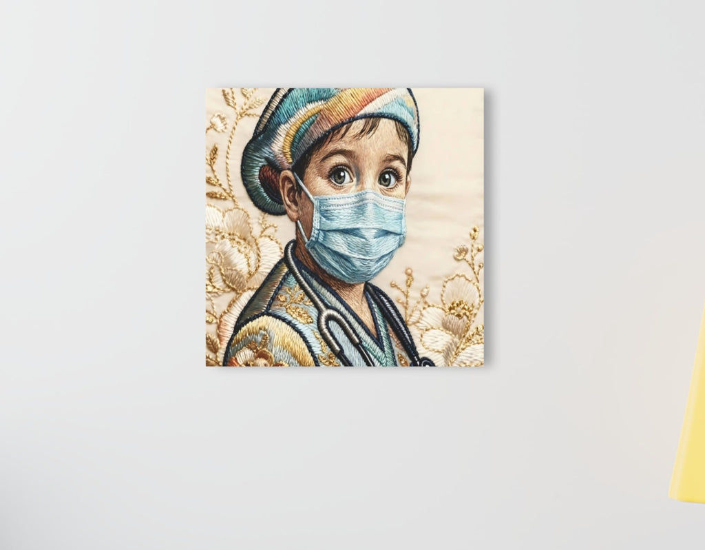 In my daddy's shoes Acrylic Print — Future Medical Hero Wall Art (French Cleat Hanging)