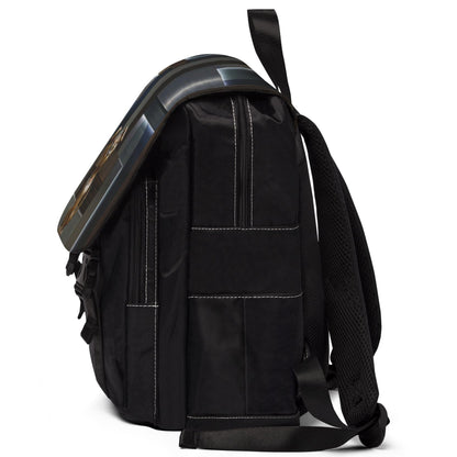 Upscale Metallic Medical Dog Shoulder Backpack