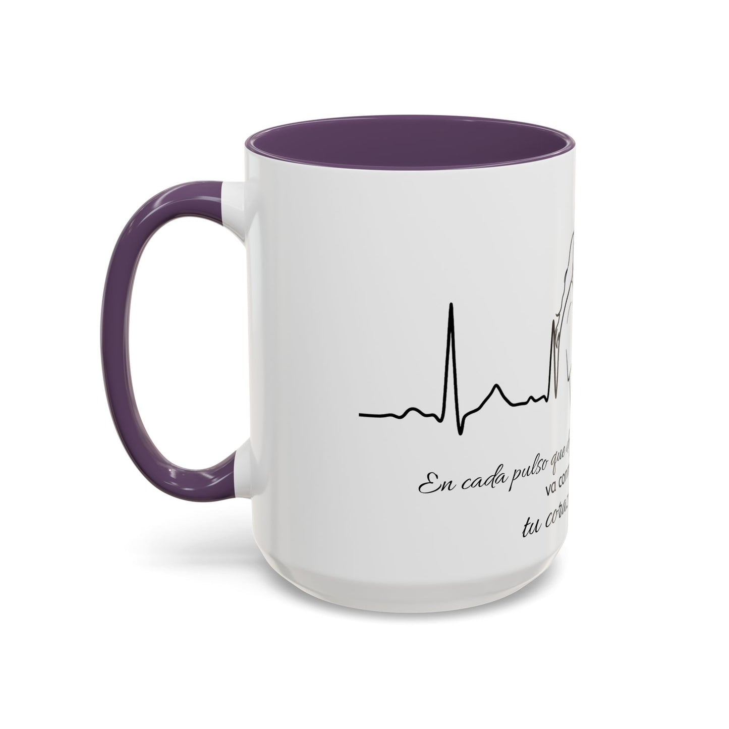 Nurse & Mom Tribute Coffee Mug – "Va conmigo, mamá, en mi corazón tu latido"