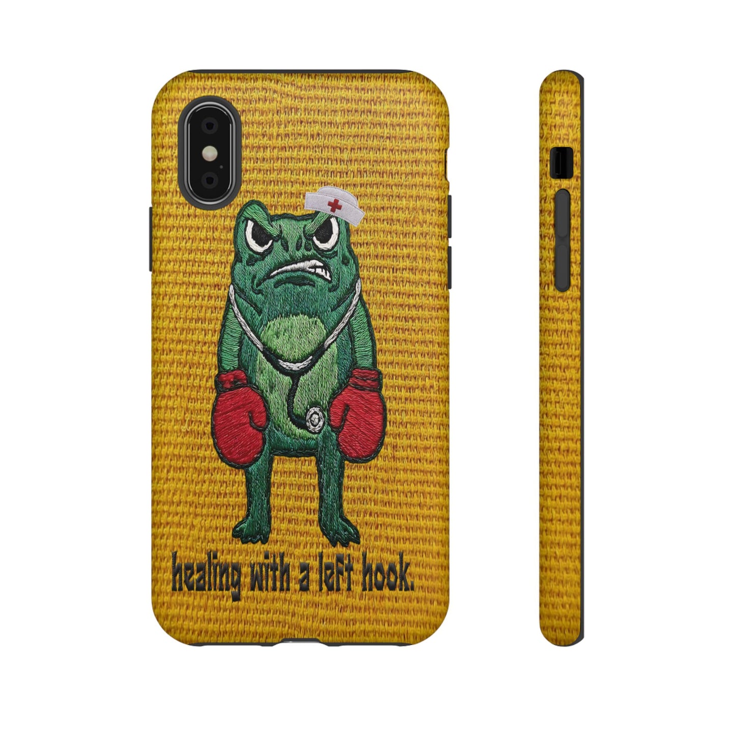 Tough Cases: 'Healing With a Left Hook' Boxing Nurse Phone Case