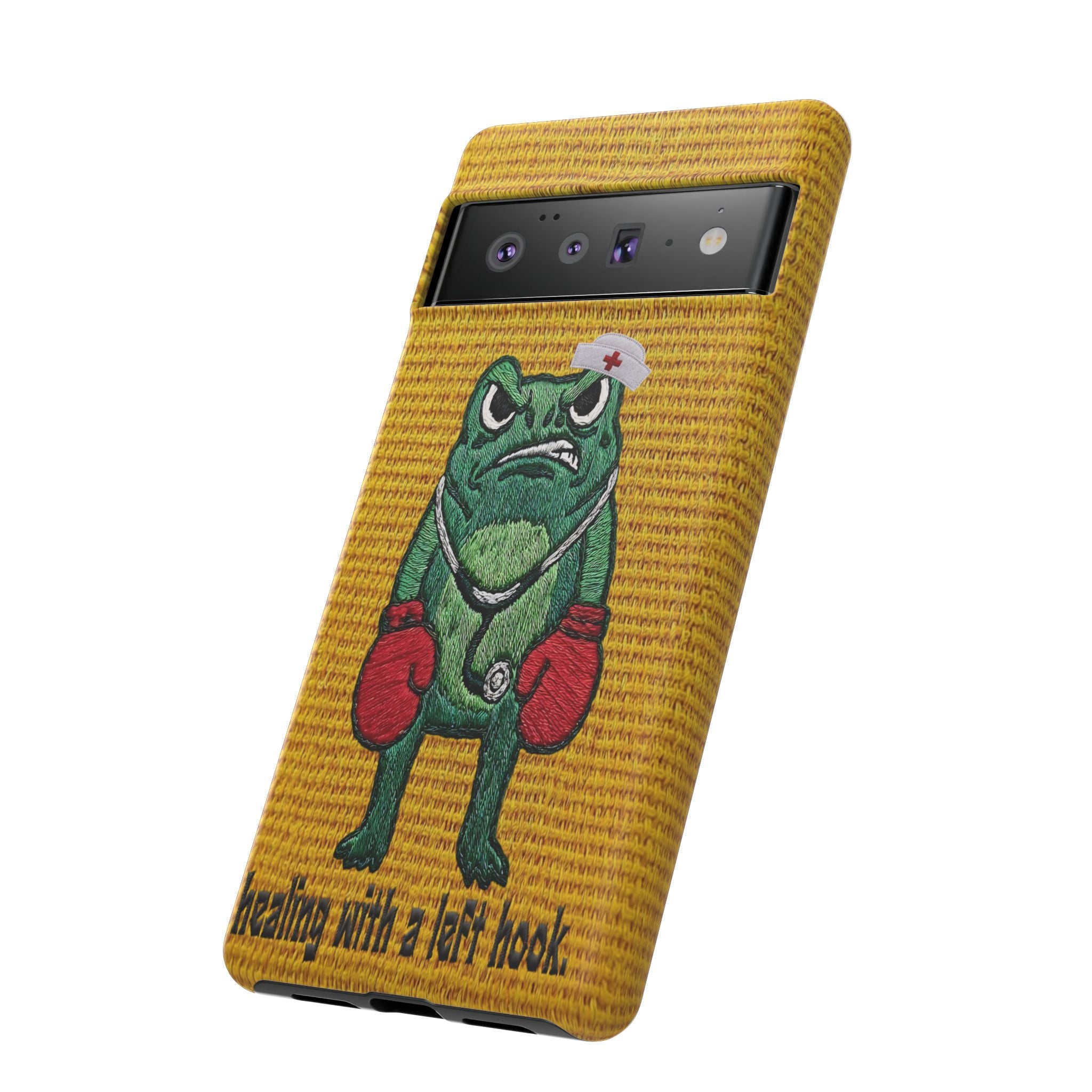 Tough Cases: 'Healing With a Left Hook' Boxing Nurse Phone Case