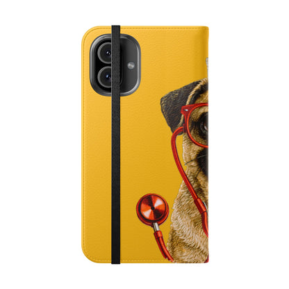 Pug Nurse Flip Phone Case – Cute Medical Phone Cover
