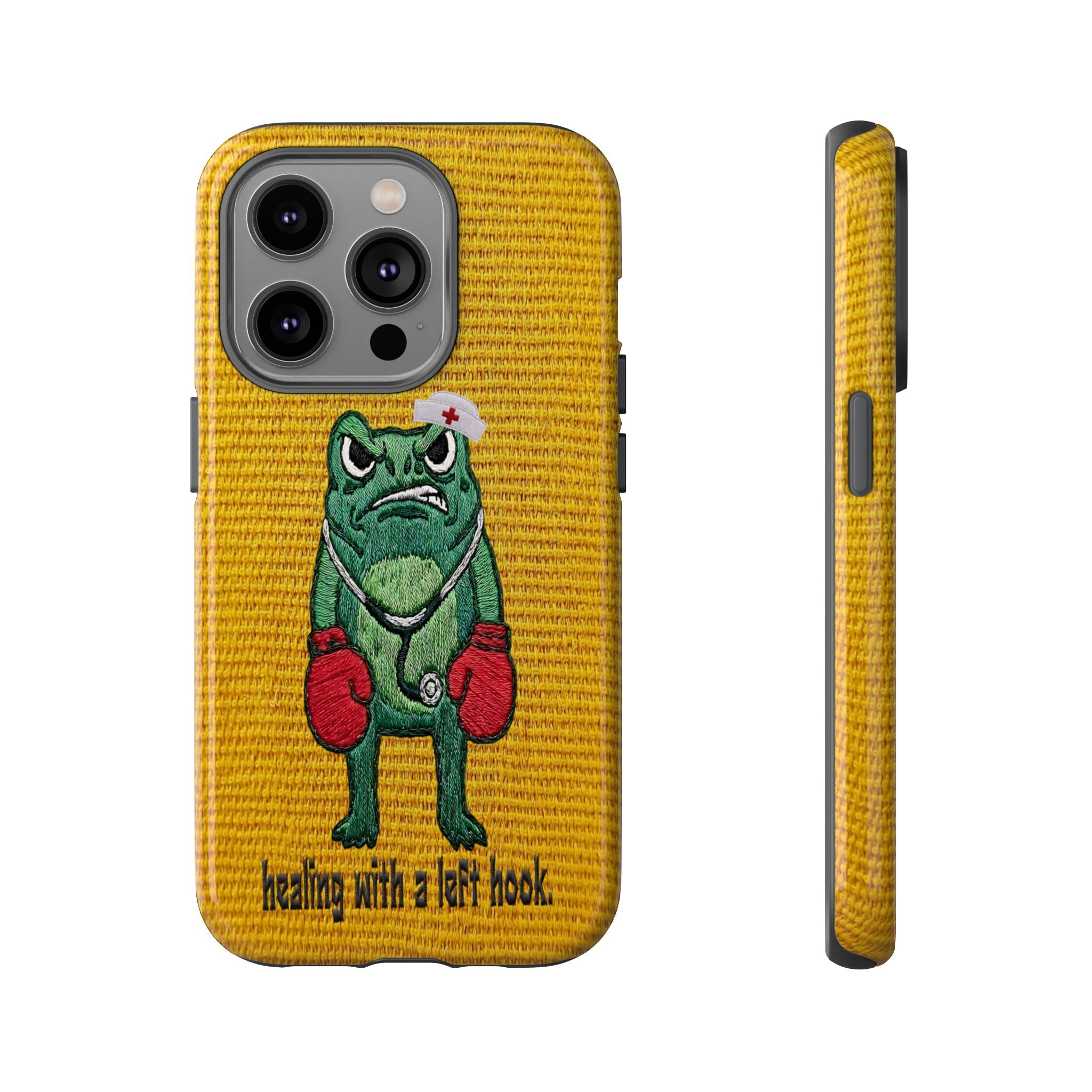 Tough Cases: 'Healing With a Left Hook' Boxing Nurse Phone Case