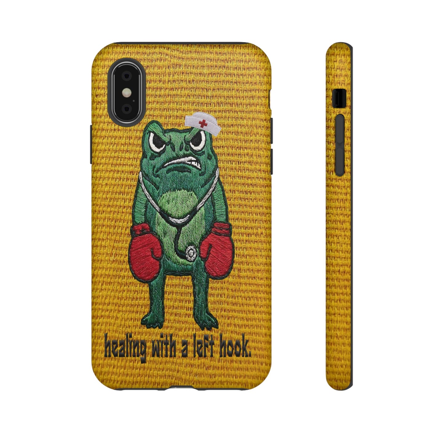 Tough Cases: 'Healing With a Left Hook' Boxing Nurse Phone Case