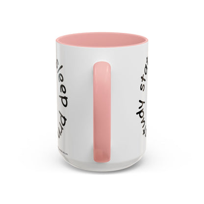 Bee Nurse Coffee Mug — Cute ‘Sleep Phy’ Floral Accent Mug (11/15oz)