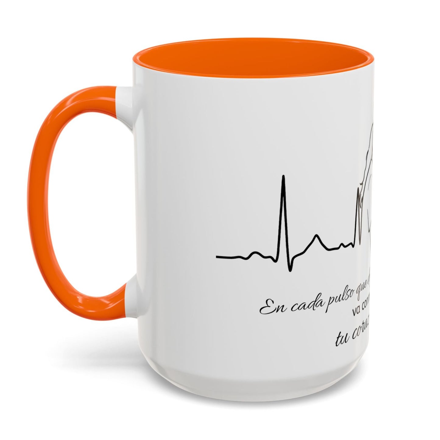 Nurse & Mom Tribute Coffee Mug – "Va conmigo, mamá, en mi corazón tu latido"